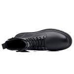 Мужские ботинки Martin черно-коричневые GZZ, коричвая утепленная обувь - фото 5