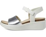 Сандалии ECCO Flowt Wedge Cork, цвет Silver/White - фото 4