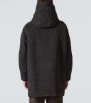 Хлопковая парка с отделкой из овчины Prada, Nero - фото 4