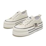 Комфортные легкие низкие кеды на платформе для женщин Komanic, черные - фото 7