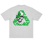 Футболка Palace P3 Skull T-Shirt, Grey Marl - фото 2