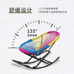 Fantasy Кресло-качалка из ротанга h model, синее - фото 4