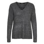 Свитер Vero Moda Le File V Neck, серый - фото 3