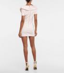 Асимметриальное мини-платье с драпировкой Balmain, 4ao Rose Clair - фото 3