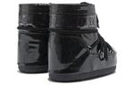 Ботинки женские Moon Boot Icon блестящие низкие, черный - фото 4
