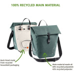 Recycle Back Одинарная сумка для велосипеда Vaude, коричневый - фото 3