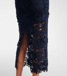 Кружевное платье миди Rotate, Navy Blazer - фото 6