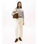 Шерстяной свитер Relaxed fit Tommy Hilfiger, бежевый - фото 2