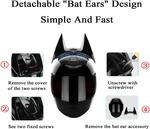 Шлем мотоциклетный YEATLM JY03 Full Face, черный - фото 5