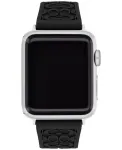 Черный резиновый ремешок 38/40/41 мм для Apple Watch COACH - фото