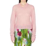 Трикотажная футболка Acne Studios розовая - фото 5