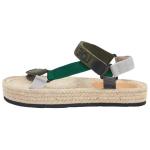 Сандалии мужские Loewe, зеленый / белый - фото