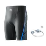 ЛиНинг Плавательные шорты мужские Advanced Black, Advanced Black (включая белые плавательные очки) - фото 8