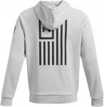 Толстовка Under Armour Freedom Flag, (011) Mod Gray Light Heather/Black - фото 4