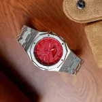 Часы Casio G-Shock Analog-Digital 2100 Series, арт. GA-2100-4A, браслет нержавеющая сталь, серебро - фото 3