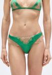 Трусы KIKI DE MONTPARNASSE INSET THONG, Pomme Vert/Green - фото