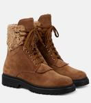 Замшевые ботильоны Patty Moncler, коричневый - фото