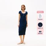 Хлопковое платье миди Tommy Hilfiger, синий - фото 10