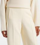 Прямые брюки с высокой талией Fforme, кремовый - фото 4