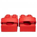 Crocs x LEGO Brick Clog 'Red' - фото 4