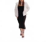 Белое пушистое пальто Lola EN CREME - фото 3