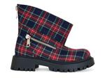 Ботинки Azalea Wang Mohsen Bootie, Navy/Red/Multicolor Plaid - фото 2