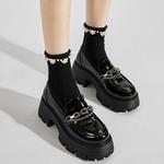 Лоферы женские черный Kekafu - фото 4