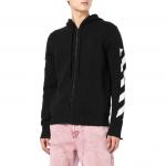 Толстовка мужская Off-White Diagonal Knit Zip, черный - фото 2