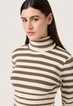 Джемпер SPINA STRIPED ROLLNECK Soaked in Luxury, темно-коричневый - фото 2
