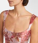 Платье Robin в цветочном жаккарде Markarian, Pink - фото 4