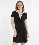 Платье-поло женское Tommy Jeans с окантовкой ворота, черный - фото 3