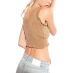 PINKO Вязаный свитер женский khaki - фото 6