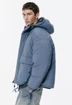 Пальто PULL&BEAR CROPPED PUFFER, Blue Denim - фото 5