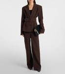 Широкие брюки с высокой посадкой Rotate, Chicory Coffee - фото 2