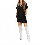 Мини-платье в стиле ретро в полночь 2Flyco, Midnight - фото