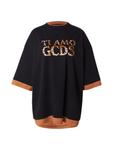 Рубашка оверсайз GCDS TI AMO , черный - фото