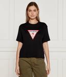 Футболка Guess Jeans Cropped Fit, черный - фото