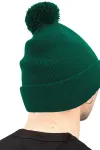 Оригинальная шапка с помпоном Beechfield, зеленый - фото 2