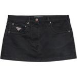 Юбка джинсовая женская черная Prada - фото