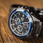 Часы Casio Edifice, арт. EFR-526BK-1A2, черный/синий - фото 6