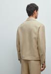 Куртка Massimo Dutti TOTAL LOOK WITH FLAP POCKETS, Beige - фото 3
