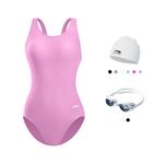 Купальник слитный One piece LINING, розовый - фото