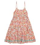 Платье Пиппа с цветочным принтом Poupette St Barth Kids, Orange Daffodil - фото 4