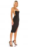 Платье миди NBD Becky, черный - фото 2