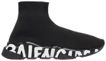 Кроссовки Balenciaga Wmns Speed Sneaker 'Midsole Graffiti - Black White', черный - фото