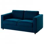 2-местный диван VIMLE IKEA, цвет djuparp dark green-blue - фото