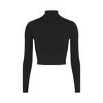 Топ NikeSKIMS Vintage Seamless Mock Neck Crop Top, Obsidian - фото