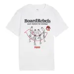 Футболка с рисунком Puma MID90S IB для детей, белый - фото