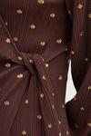 Плиссированное платье Never Fully Dressed, коричневый - фото 5