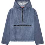 DIESEL Складная куртка анорак с капюшоном, Blue - фото